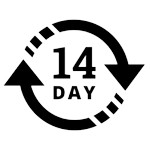 14 days return icon