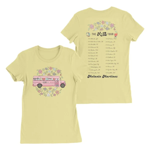 Melanie Martinez - School Tour Bus T-Shirt Front and Back